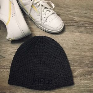 3 for 12 | Warm cozy waffle knit beanie Jet Blue